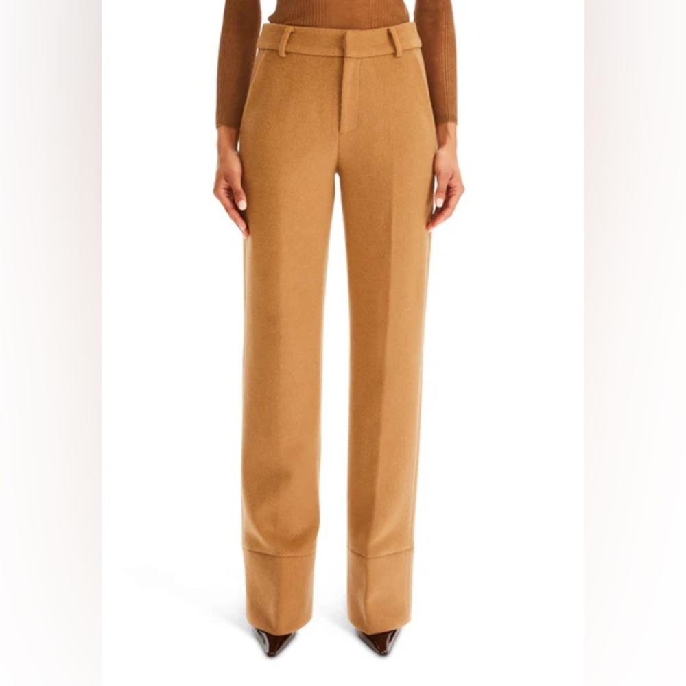 New! SER.O.YA Carmelo Tan Wool Trouser Pants 🤎 Small - Picture 8 of 10